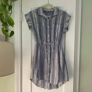 Linen Striped Dress